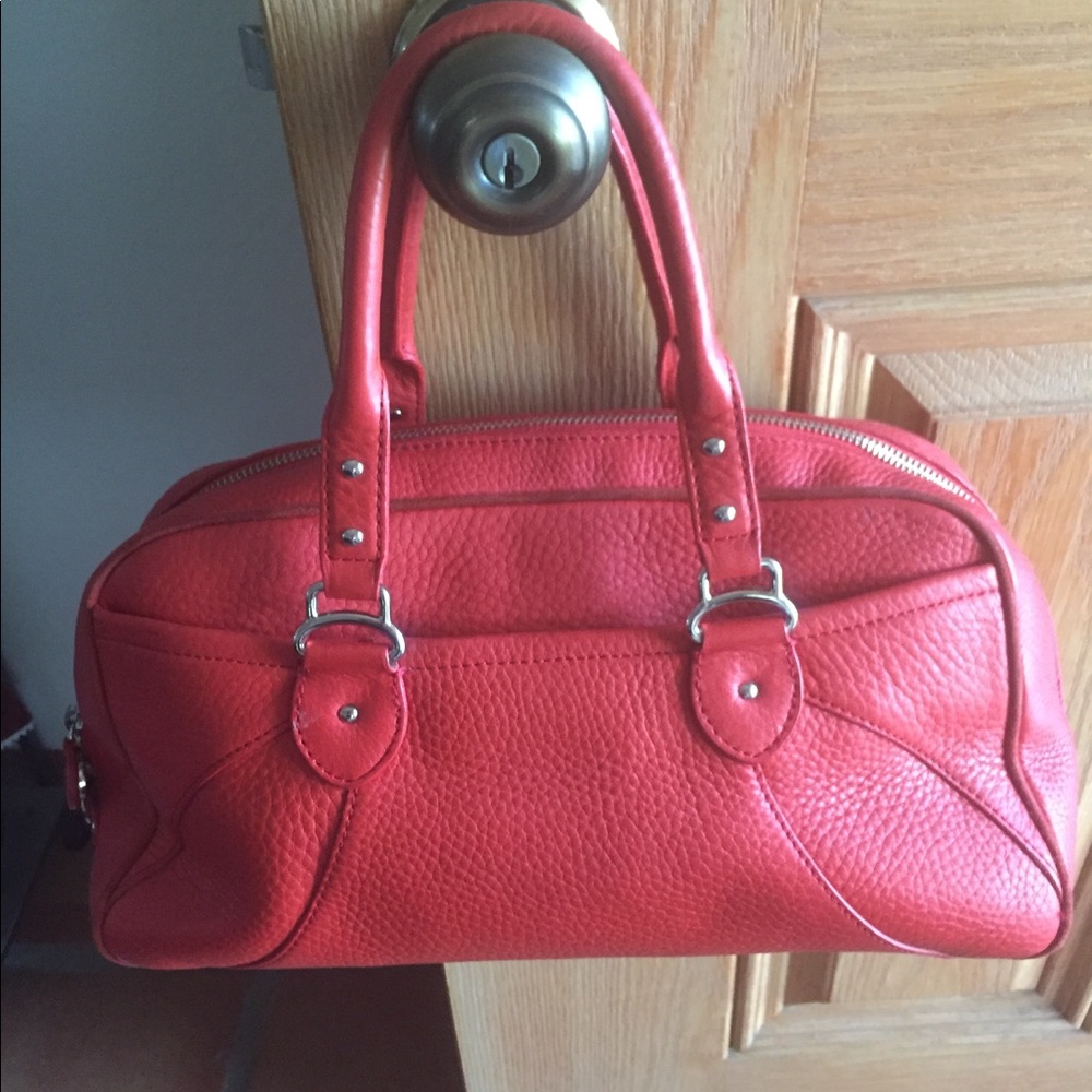 Ladies Purse Cole Haan Orange Leather.